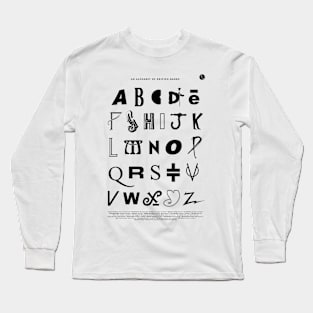 An Alphabet of British Bands Long Sleeve T-Shirt